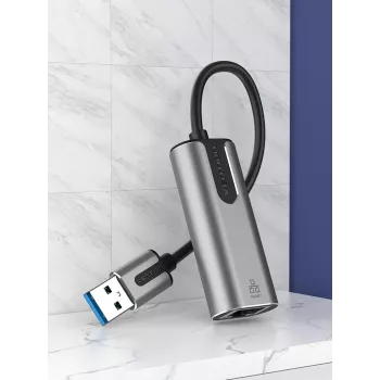 Vention USB 3.0-A į Gigabit Ethernet adapteris pilkas 0,15 m aliuminio lydinys
