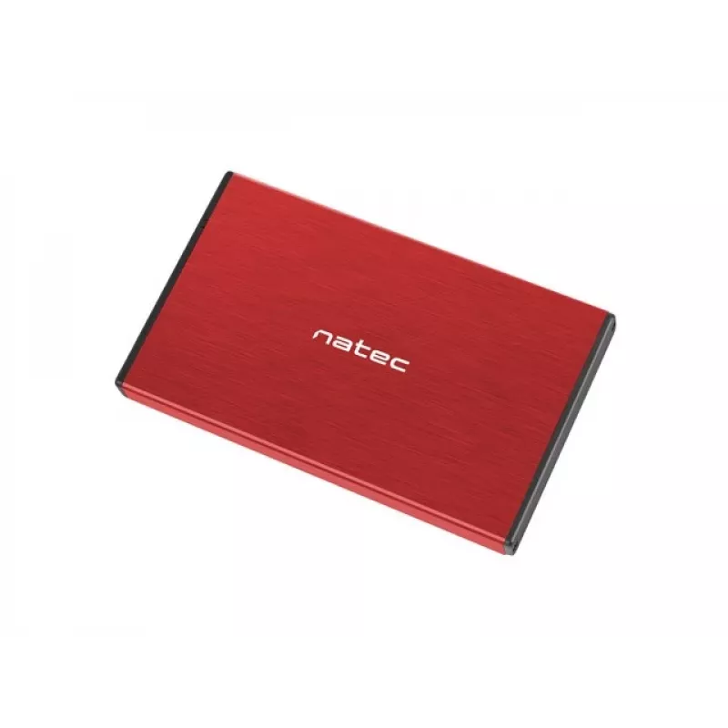 NATEC HDD korpusas RHINO GO (USB 3.0, 2.5 inch, raudonas)