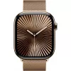 APPLE Watch Series 10 GPS + Cellular 46mm Gold Titanium Case su Gold Milanese Loop - S/M