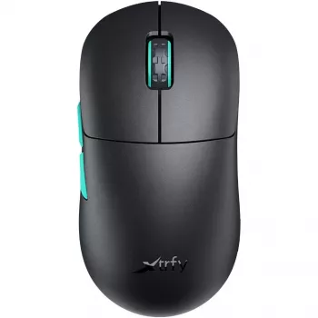 Xtrfy M8 belaidė/laidinė žaidimų pelė 400-26000 CPI žemas priekis itin lengva unikali (M8W-BLACK)