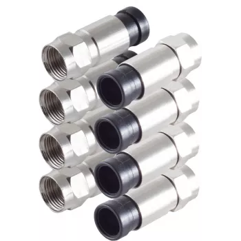 Koaksialinis F tipo movinis jungtis ShiverPeaks BS15-300214 (4 vnt.)