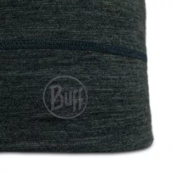 Buff Merino Lightweight Multistripes Forest vilnonė kepurė, unisex, tamsiai žalia, 125 g/m²