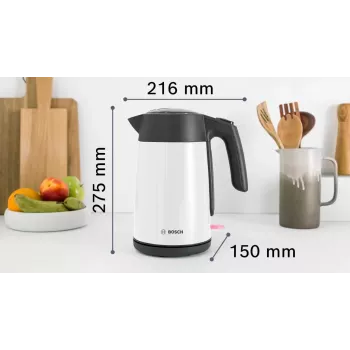 Bosch TWK7L461 elektrinis virdulys 1,7 L 2400 W Baltas