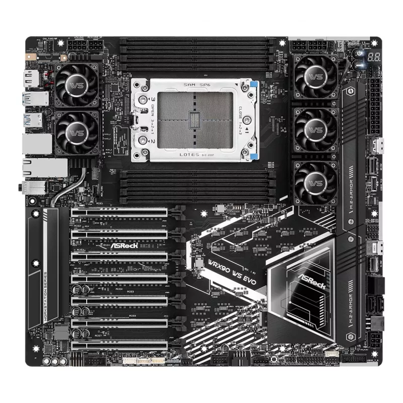 ASRock WRX90 WS EVO pagrindinė plokštė AMD WRX90 Socket sTR5 EEB