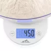 Virtuvinės svarstyklės su dubeniu ETA Mari 577090000, 5 kg, 1 g, LCD, balta