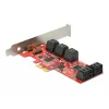 DeLOCK 89384 PCIe SATA valdiklio plokštė, 10 vidinių prievadų