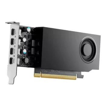 Vaizdo plokštė PNY NVIDIA RTX A400, 4 GB GDDR6, 64 bitų, PCIe 4.0 x8, 4x DisplayPort 1.4a, aktyvus aušinimas