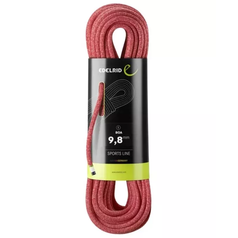 Virvė laipiojimo Edelrid 710790802000 Raudona 80000 mm 9.8 mm Poliamidas