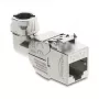DeLOCK Keystone modulis RJ45 kištukas į LSA Cat.6A metalinis fiksatorius beįrankis 90° kampu ekranuotas
