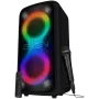 Nešiojama garso kolonėlė Sven PS-1000 160 W, Bluetooth, FM, karaokė, juoda
