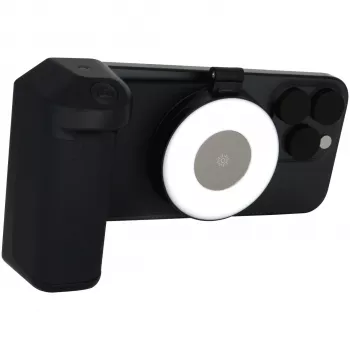 Selfie šviesa RealPower Selfie MagFree LED juoda balta ABS PU