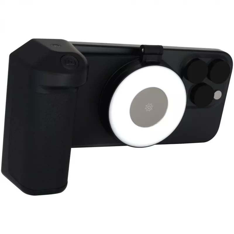 Selfie šviesa RealPower Selfie MagFree LED juoda balta ABS PU
