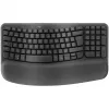 Logitech Wave Keys Office belaidė klaviatūra RF + Bluetooth QWERTY danų, suomių, norvegų, švedų, grafitas