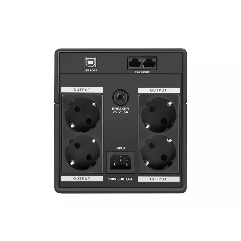 Armac H/1000F/LED nepertraukiamo maitinimo šaltinis (UPS) Line-Interactive 1 kVA 4 AC išėjimai