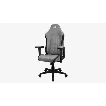 Žaidimų kėdė Aerocool Crown AeroSuede Universal Padded seat Stone Grey