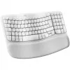 Logitech Wave Keys belaidė klaviatūra su minkšta riešų atrama Bluetooth LE QWERTY baltos spalvos (PAN)