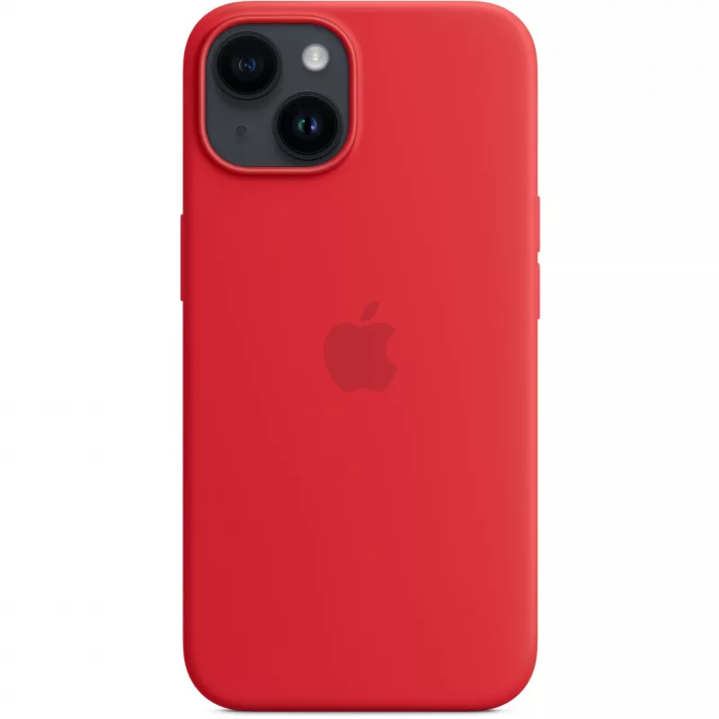 Apple iPhone 14 Silikoninis dėklas su MagSafe, (PRODUCT)RED