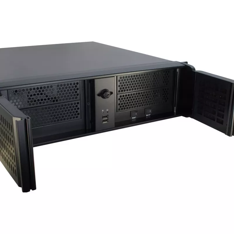 Inter-Tech 3U-3098-S Rack Black 19 inch 3U korpusas