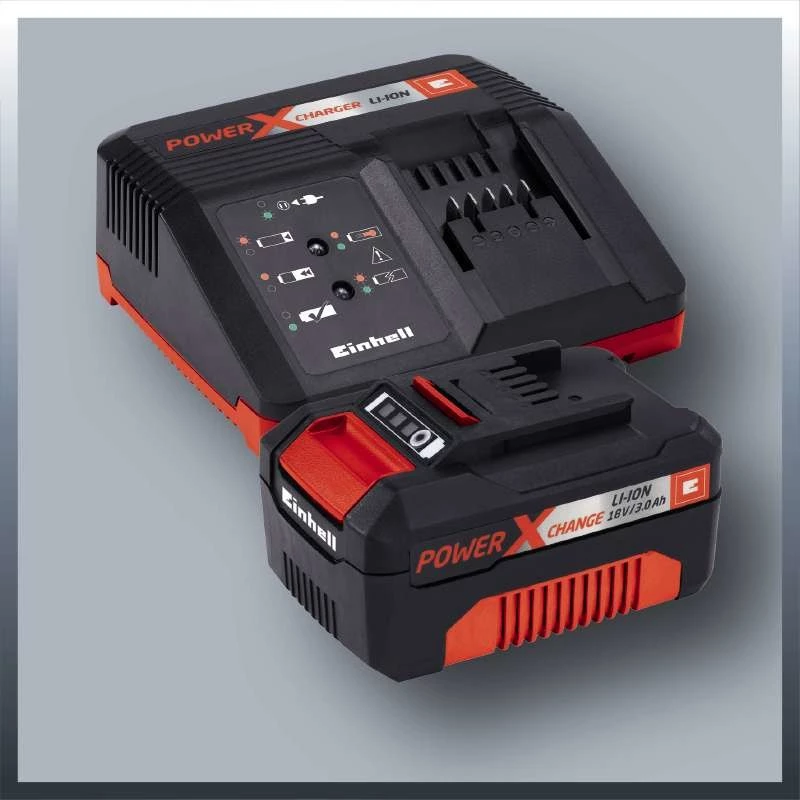 Einhell GE-LC 18 Li Kit 2400 RPM Juoda, Raudona