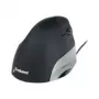 BakkerElkhuizen Evoluent Standard, dešinė ranka, vertikalus dizainas, optinė, USB-A, 1500 DPI, juoda, pilka, sidabrinė