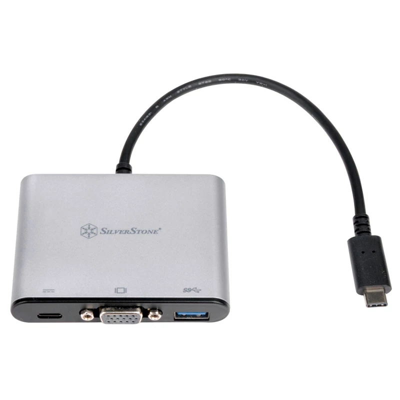 SilverStone SST-EP06C USB 3.1 Type-C į VGA / USB Type-C / USB Type-A adapteris-šakotuvas