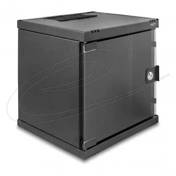 Stovas/spintelė/sieninis tinklo stovas DELOCK 43422 6U 30 kg IP20, juoda, su raktu