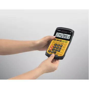 CASIO WM-320MT-S biuro skaičiuotuvas vandeniui atsparus, 12 skaitmenų ekranas, nuimama klaviatūra