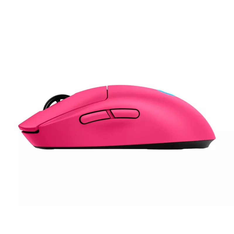 Logitech G PRO 2 - Pelė - žaidimų - dešinei ir kairei rankai - optinė - 8 mygtukai - belaidė, laidinė - 2,4 GHz, USB - USB Logitech LIGHTSPEED imtuvas - rožinė (910-007310)