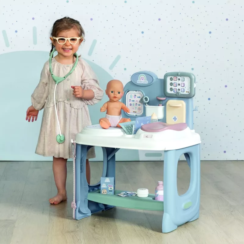 Baby Care Center SMOBY Model 2024 240305 su priedais ir interaktyviomis funkcijomis
