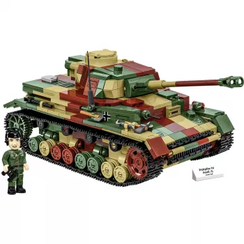 Konstruktorius Blocks WWII PZKPFW IV AUSF.G 1107 detalių