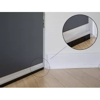 Šepetinis sandariklis DeLOCK 66651 40 mm aliumininis profilis tiesus 1 m