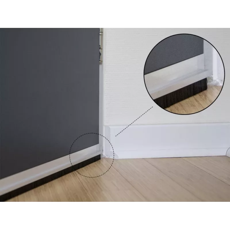 Šepetinis sandariklis DeLOCK 66651 40 mm aliumininis profilis tiesus 1 m