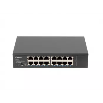 Lanberg RSGE-16 16 prievadų 1Gb valdomas jungiklis (rack 10/19 inch)