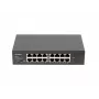 Lanberg RSGE-16 16 prievadų 1Gb valdomas jungiklis (rack 10/19 inch)