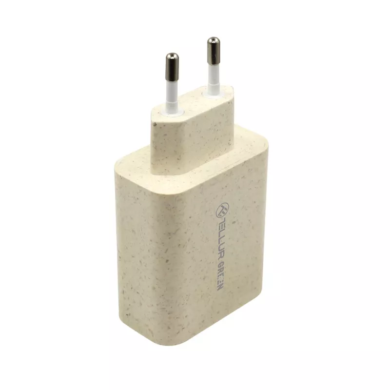 Įkroviklis Tellur TLL151321 Type-C PD20W USB QC3.0, 20W PD ir QC3.0 greitasis įkrovimas