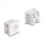 Įžemintas kištukinis lizdas DELOCK Easy 45 T13 Šveicarija 45×45 mm, 250 V / 10 A, baltas
