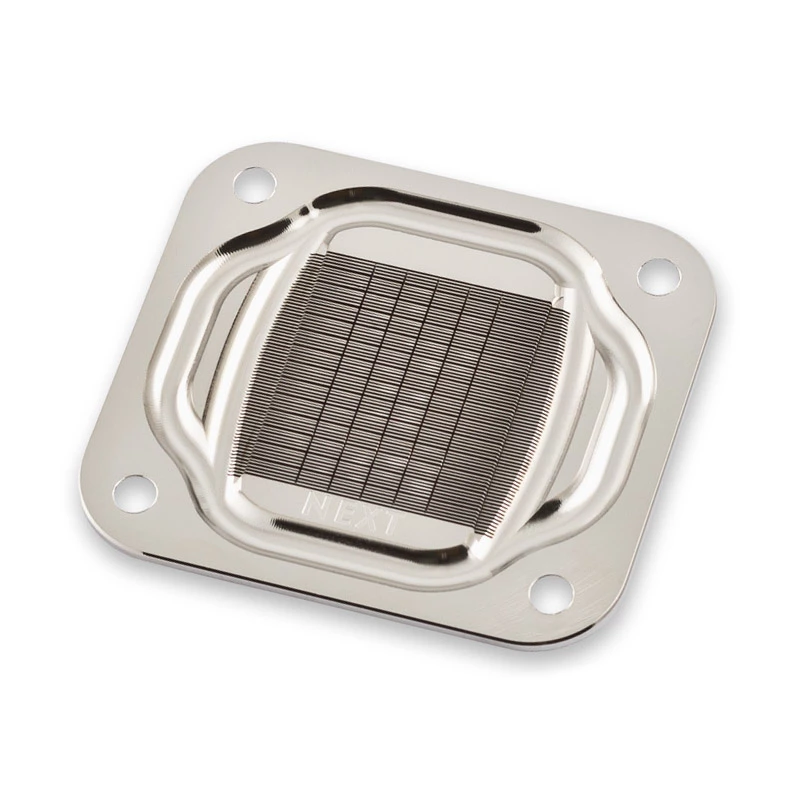 Vandens blokas Aqua-Computer 21871 – acetaliu/aliuminiu konstrukcija, 94×94×22 mm