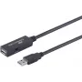 USB laidas S/CONN 13-29075 10 m USB A Juoda USB 2.0