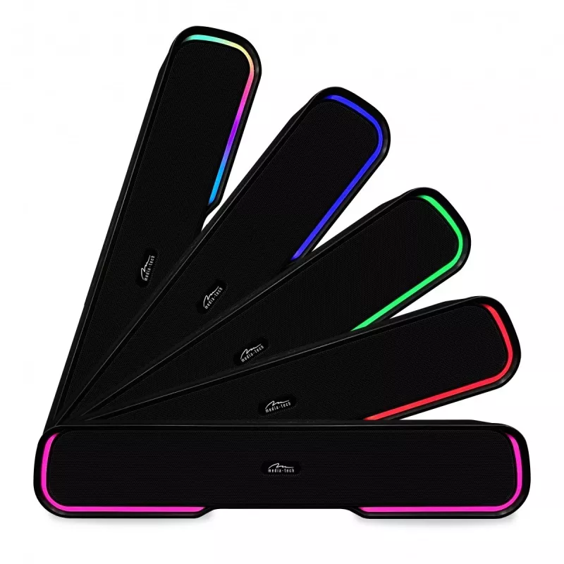 Garsiakalbiai MEDIA-TECH Phantom MT3180 soundbar 450W RMS, 80W baterija, Bluetooth, laidinis ir belaidis, juoda