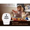 Sieninis kelioninis adapteris GEMBIRD TPA-1A2C20-02-W 20W — 1×USB-A + 2×USB-C, G tipo kištukas, 100–250V, baltas