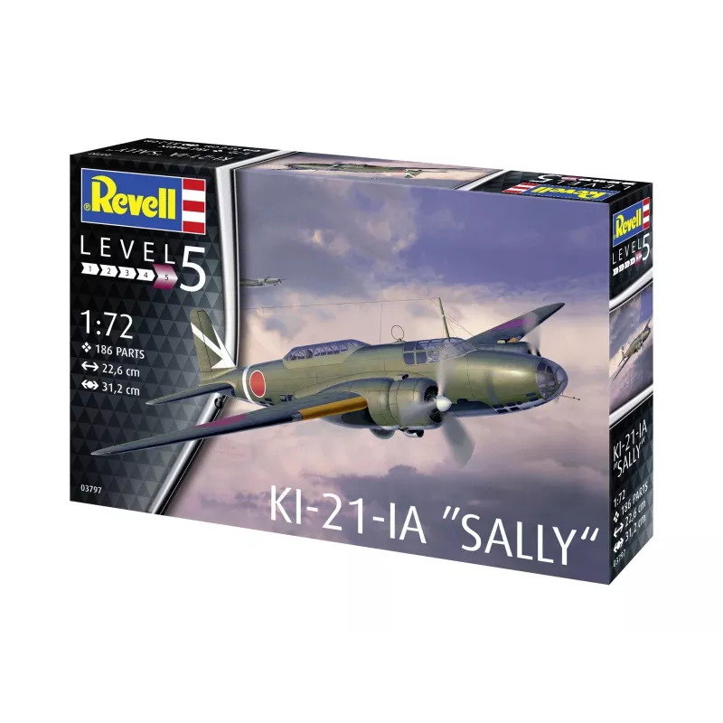 Revell KI-21-LA Sally 1:72 modelio rinkinys