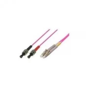 LWL Patch Cable, 50/125 µm, OM4 skaidula, 2x ST kištukas/LC Duplex kištukas, turkio spalvos, 10,0 m (39885410)