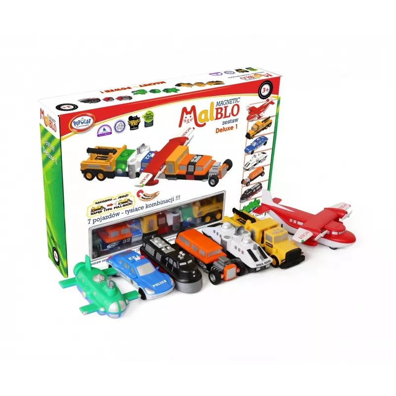 Transporto priemonių rinkinys Popular Playthings Magnetic Mix or Match