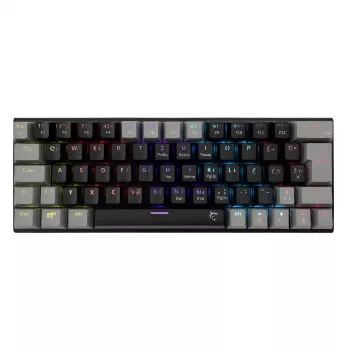 Mechaninė žaidimų klaviatūra White Shark Wakizashi WAKIZASHI-2 su US Red jungikliais, juodai pilka