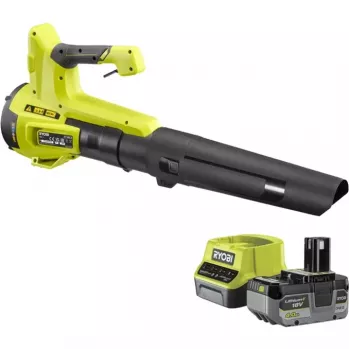 Akumuliatorinis lapų pūstuvas ONE+ RY18BLB-140, 18V, 4,0Ah, žalia/juoda