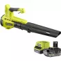Akumuliatorinis lapų pūstuvas ONE+ RY18BLB-140, 18V, 4,0Ah, žalia/juoda