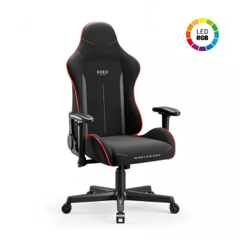 Žaidimų kėdė Diablo X-Starter Black LED