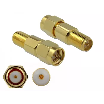 Koaksialinis adapteris SMA / RP-SMA DeLOCK 89991, 50 Ω