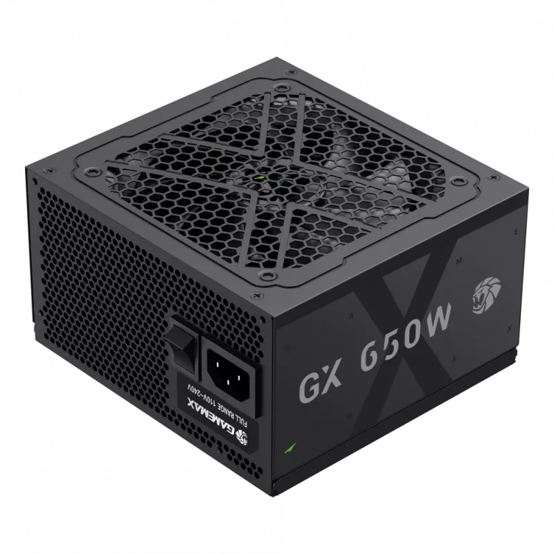 Gamemax GX 650GF 650W maitinimo blokas, 80 PLUS Gold, pilnai modulinis