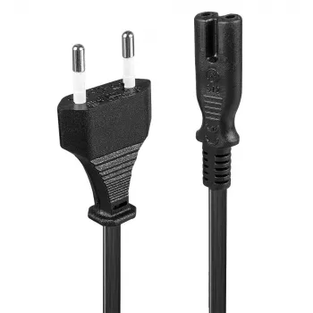 LINDY 30421 maitinimo laidas juodas 2 m CEE7/16 C7 mova